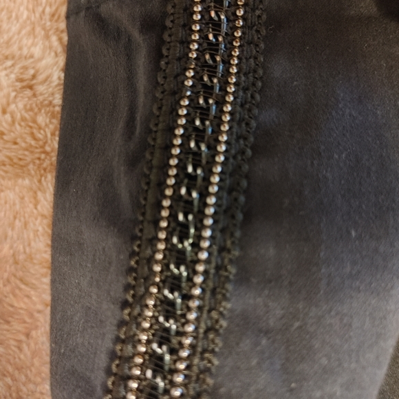 Navy Beaded Trousers - Picture 2 of 4